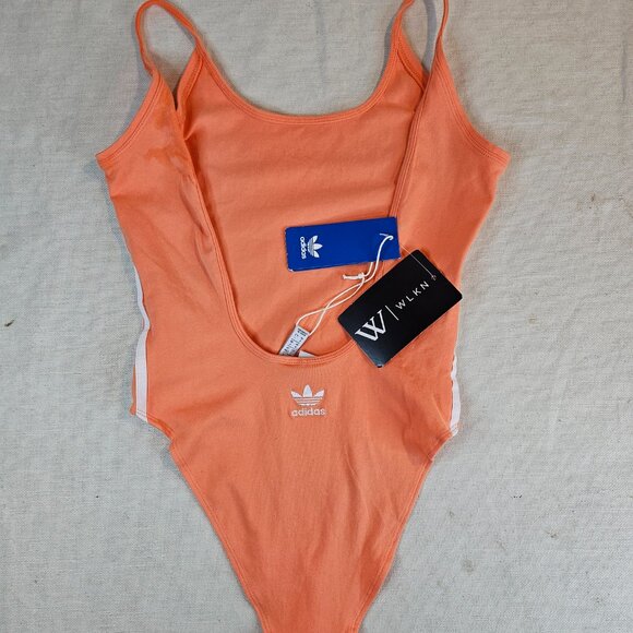 Adidas Originals Open Back Cotton Body Suit - Size S - Picture 6 of 10